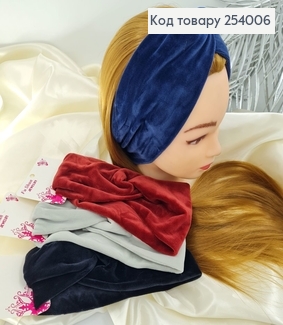 Повязка широкая велюр 12 см в асс. 254006 фото