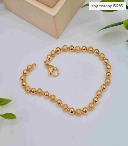 Браслет плетение из Бусин, длина 19см, Xuping 18К 151283 фото 1