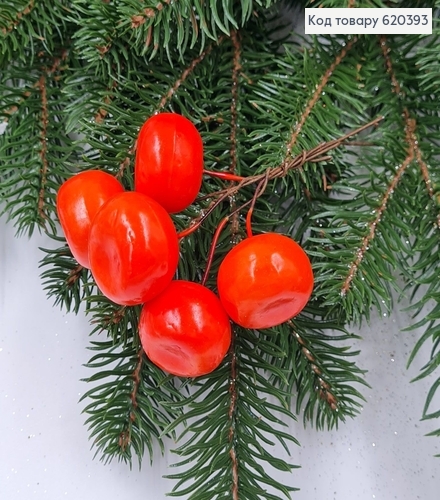 Веточка с мандаринок 5шт 3см 620393 фото 1