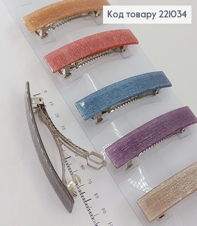 Заколка автомат блеск  в асортименте 221034 фото