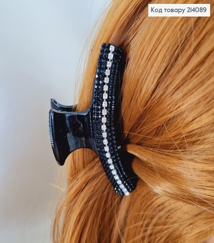 Краб пластик черный с камешками 7 см 214089 фото 1