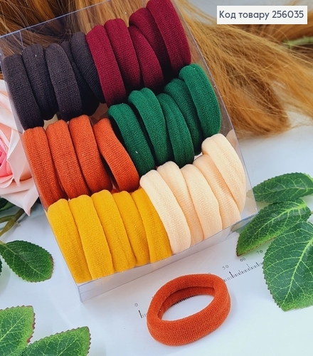 Резинка микрофибра Пастельная Темная, 30шт/уп., Китай 256035 фото 1