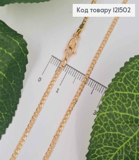 Цепочка Панцирное плетение, ширина 2мм, длина 44см, Xuping 18К 121502 фото