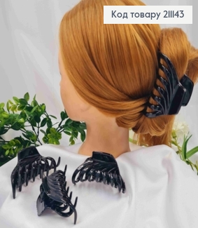 Краб каучук глянцевый, "Паучок", 8см, Черного цвета 211143 фото