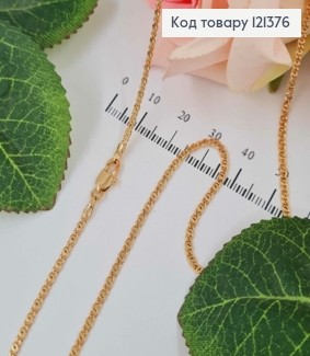 Цепочка плетения кофейное зернышко, длина  55см Xuping 18K 121376 фото