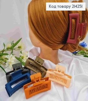 Краб пластик, матовый, прямоугольный, 8см, цвета в ассортименте. 214251 фото