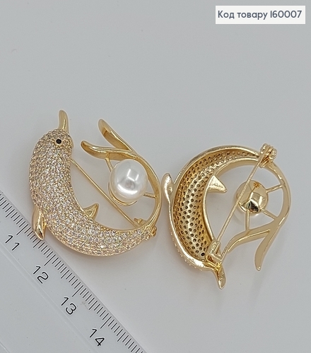 Брошь Дельфин Ювелирная бижутерия Xuping 160007 фото 1