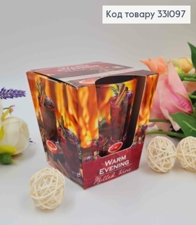 Аромасвічка стакан Warm Evening, MULLED WINE, 115г/30год. горіння, Польща 331097 фото