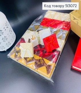 Коробка с Бантиком с люрексом, 4,5х3х4,5см, в ассорт. 513072 фото