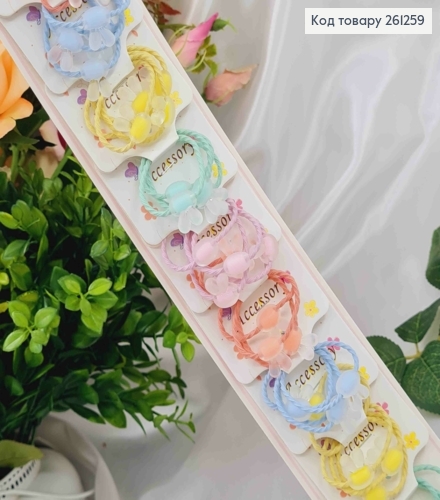 Набор детских резинок, Матовые кролики, 10 шт/наб. 261259 фото 1