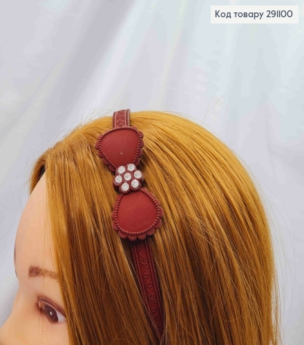 Обруч каучук простий Бант в асор. 291100 фото 2