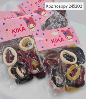 Резинка-мікрофібра (20шт/уп), Темні Пастельні кольори, 2см 245202 фото