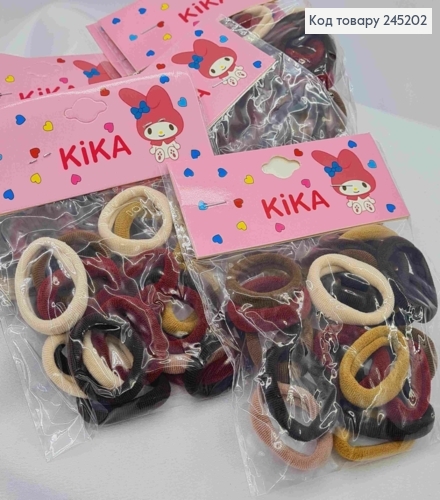 Резинка-микрофибра (20шт/уп), Темные Пастельные цвета, 2см 245202 фото 1