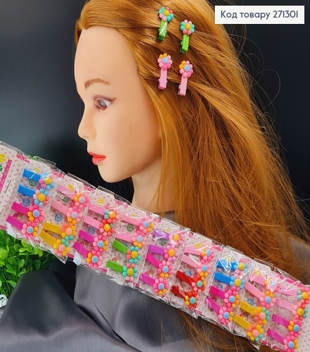 Заколка (40шт) стрела  (уточка) 3см  Цвети в асорт. 271301 фото 1