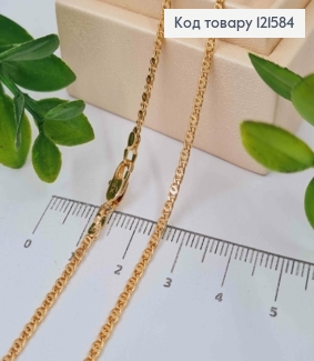 Цепочка плетения Кофейное зернышко, ширина 2мм, длина 60см, Xuping 18K 121584 фото