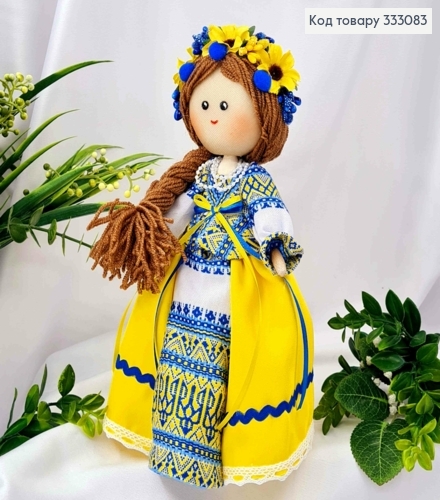Кукла Девочка, Украиночка в Желтом платье вышиванке (25см), ручная работа, Украина. 333083 фото 1