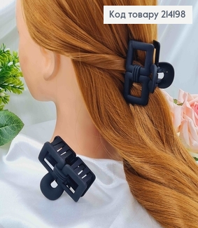 Краб каучук, матовый Черный, "Два кубика" 6см 214198 фото