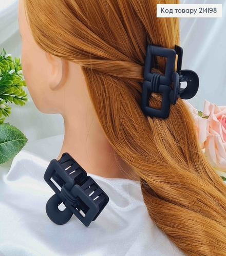 Краб каучук, матовий Чорний, "Два кубики" 6см 214198 фото 1