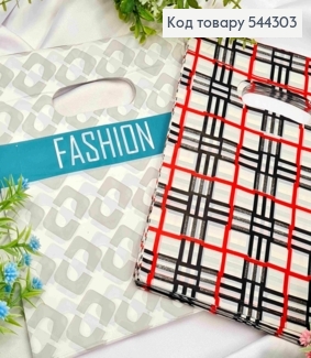 Пакет полиэтиленовый с принтом "Геометрия" и "Fashion" в ассортименте, 100шт/уп, 25*20см 544303 фото