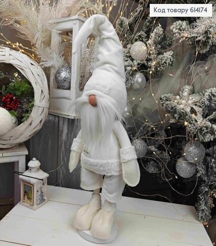 Гном "Скандинавский" в БЕЛОМ наряде, 48см, ручная работа, Украина 614174 фото 1