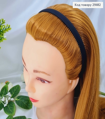 Обруч пластик, черный матовый, 1см 291182 фото 1