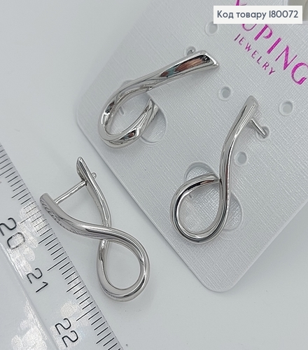 Сережки хвилі 180072 фото 1