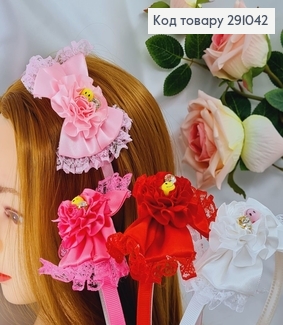 Обруч пластик з Квіточкою Смайлика дитячий в асор. 291042 фото