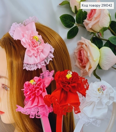 Обруч пластик з Квіточкою Смайлика дитячий в асор. 291042 фото 1