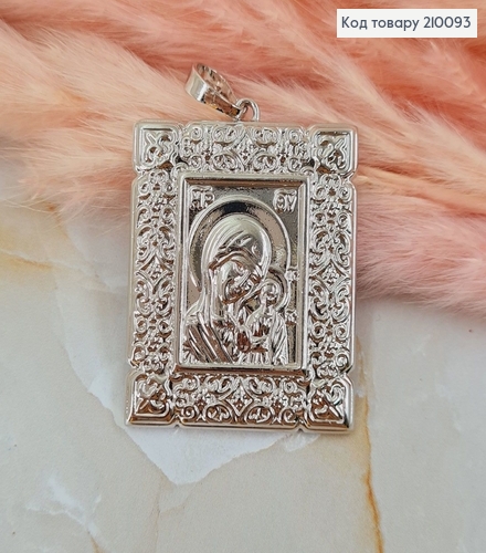 Иконка Богородица 2,9х3,5 см родироване   Xuping 210093 фото 1