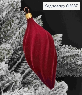 Фигурка бархат "БУРУЛЬКА №5",МАРСАЛ, размер 11*5см, украшение пластиковое, Украина 612687 фото