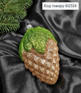 Новорічна фігура Шишка, коричнева  13,5*7см, Україна 612324 фото