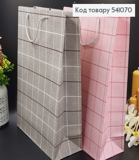 Пакет большой В КЛЕТОЧКУ 45х30 см. в ас. 541070 фото