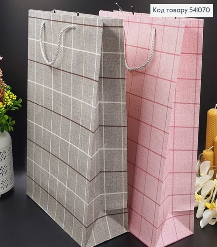 Пакет большой В КЛЕТОЧКУ 45х30 см. в ас. 541070 фото 1