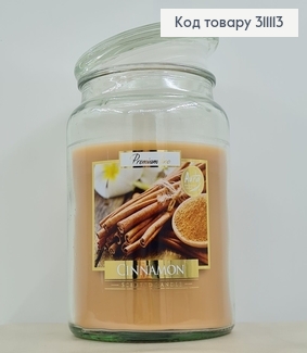 Аромасвечи в банке BISPOL Кориця  500 г / 100 часов 311050 фото