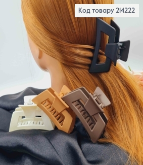 Краб пластик, трапециевидный, матовый, 8см, цвета в ассорт. 214222 фото