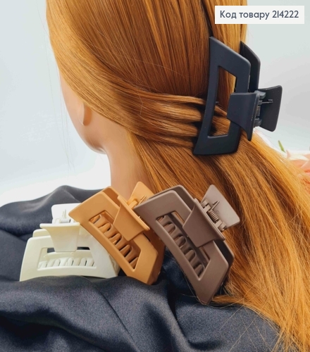 Краб пластик, трапециевидный, матовый, 8см, цвета в ассорт. 214222 фото 1