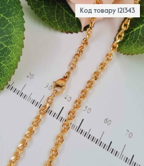 Цепочка, якорное плетение, шир.3мм, дл.50см, Xuping 18K 121343 фото