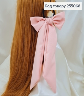 Резинка 5см  Твилли Бант розовый, длинный 9*27см( (ручная работа,Украина) 255068 фото