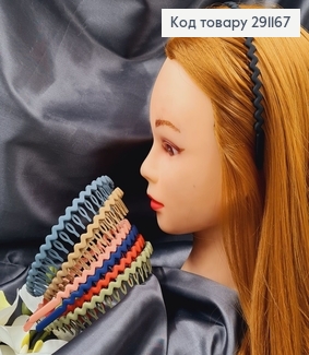 Обруч Гребень матовый 2см, в ассорт. 291167 фото