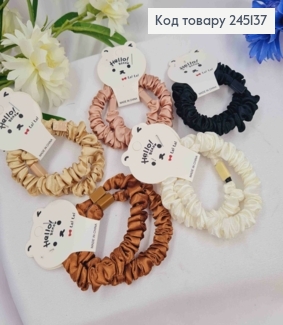 Резинка жатка, 6см, на планшетке 2шт, пастельные цвета в ассортименте 245137 фото