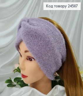 Повязка чалма, "Пушистик", качественная мягкая фиолетового цвета, 50см*11см, Украина. 275011 фото