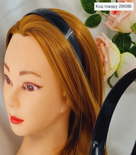 Обруч пластик черный Глянец 291086 фото 1