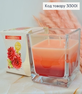 Аромасвічка стакан CACTUS FLOWERS 170 г/32год., snk 80-312  BISPOL  313001 фото