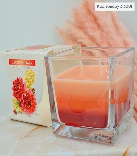 Аромасвечка стакан CACTUS FLOWERS 170 г/32год., snk 80-312  BISPOL  313001 фото 1