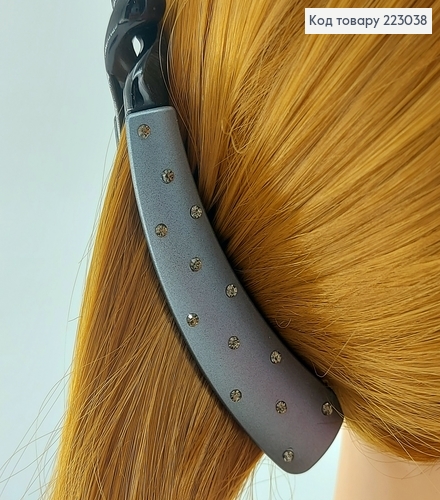 Заколка банан 11 см с камнями в асс. 223038 фото 4