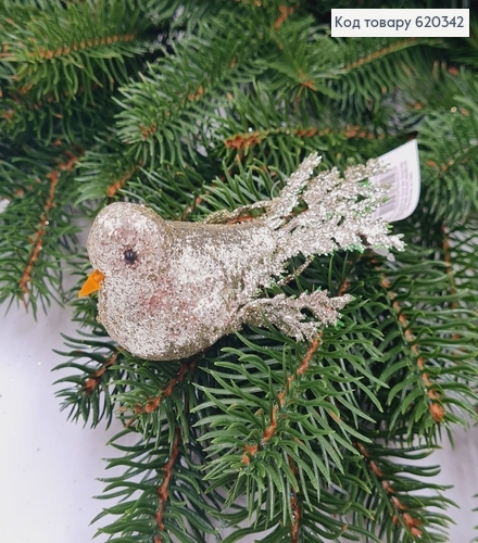 Пташка ШАМПАНЬ на дротику, 9*4см 620342 фото 1