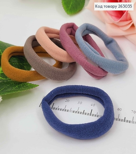 Резинка микрофибра простая  5см, пастельных цветов в ассорт. 263035 фото 1