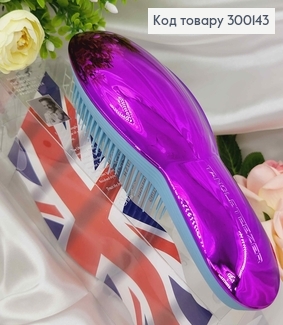 Щетка для волос, Tangle Teezer, Голубовато-Фиолетовая(металлик), большая(21*8), качественная 300143 фото