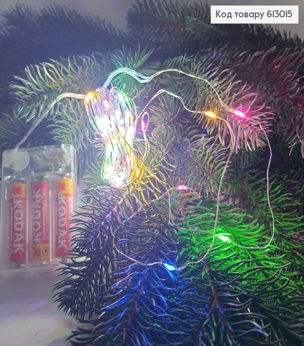 Гирлянда 5 м на батарейках цветная 613015 фото 1