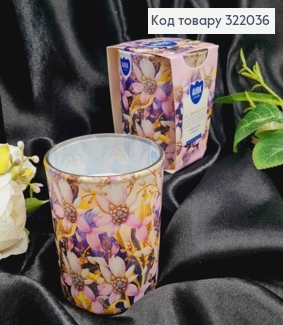 Аромасвічка стакан BISPOL "Iris - Blackcurrant" 100 г/22 годин, 72s-59 322036 фото